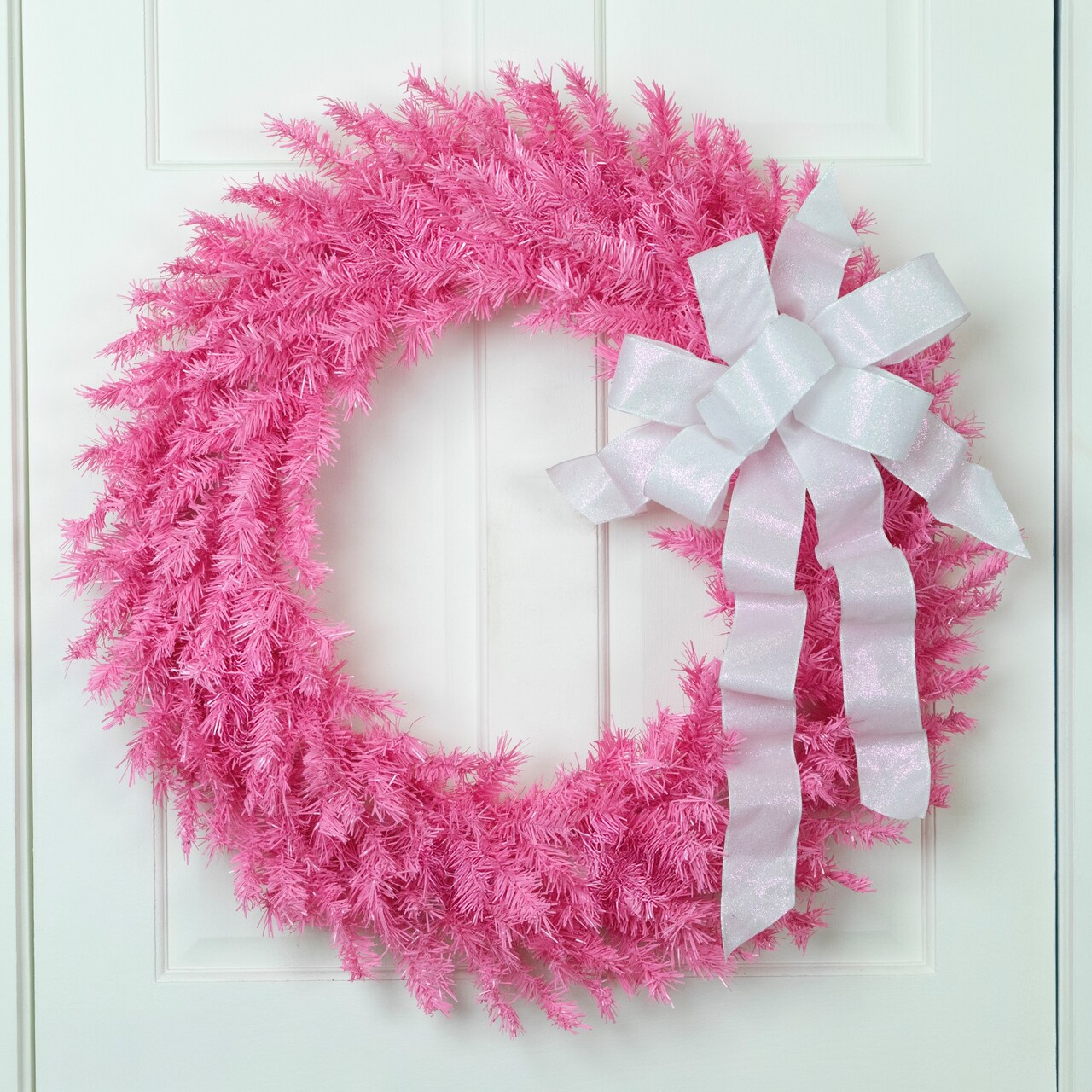 Northlight 36" Pink Spruce Artificial Christmas Wreath, Unlit
